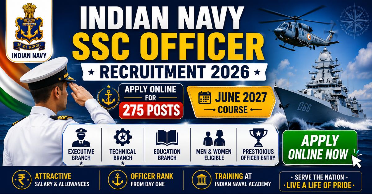 Indian Navy SSC Officer Recruitment 2026 